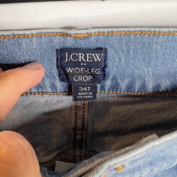 J.Crew $118 Tall wide-leg crop jean in all-day stretch Size T34 BX561 - Picture 7 of 12
